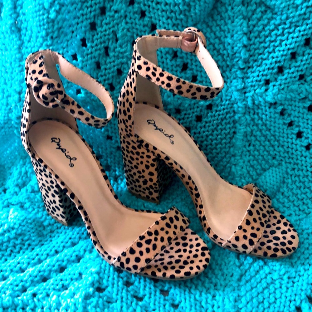 Cheetah heels size 7